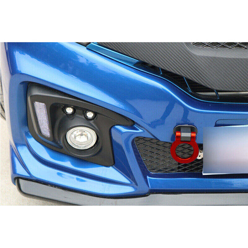 Red Car Ring Track Racing Style Tow Hook Look Decoration Accessories Universal