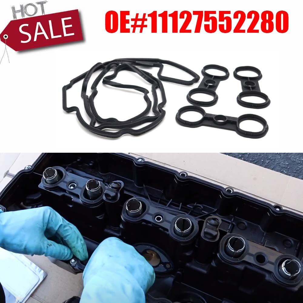 11127552280 Valve Cover Gasket for BMW 128i 323i 328i 528i X3 X5 Z4 3.0L 4.4L