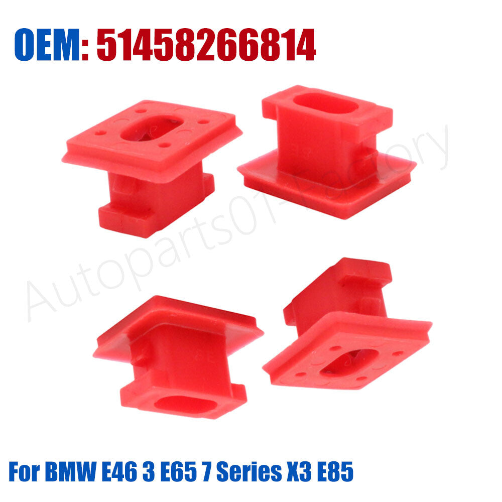 4Pcs Car Dashboard Dash Trim Insert Nut Clips for BMW E46 3 E65 7 Series X3 E85