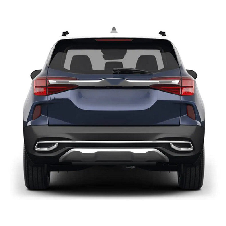 for Kia Seltos 2020-23 Carbon Fiber Rear Bumper Cover Protector moulding Trim 3x