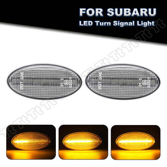 Two sequential side marker lights are applicable to 08-13 for Subaru Forester Impreza WRX STI