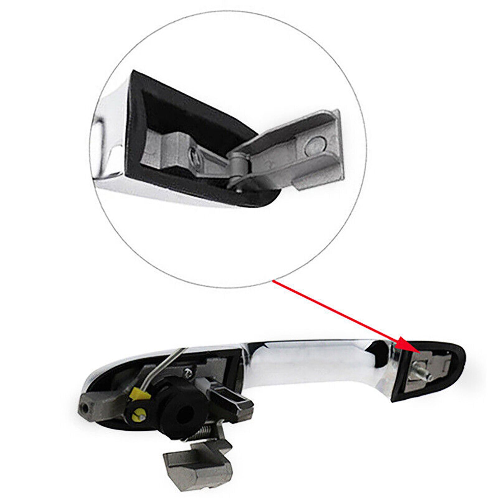Door Handle Hinge Accessory for Fiat 500 for Abarth 500 for Alfa Romeo 147 GT