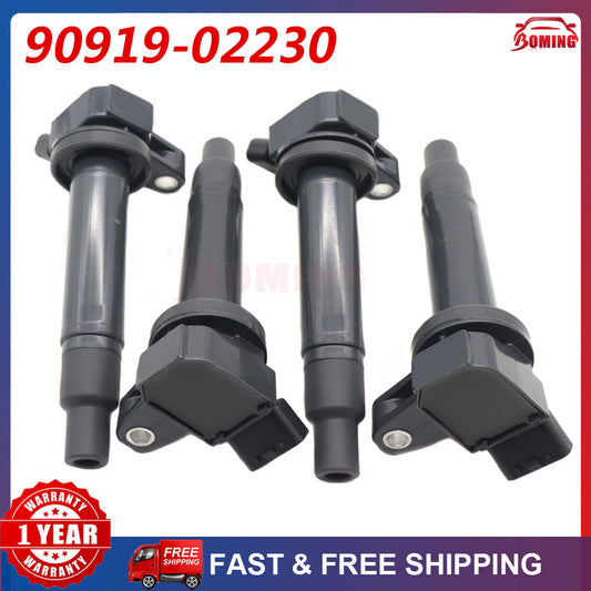 4pcs New Ignition Coils For 1998-2009 for Toyota for Lexus 4.3L 4.7 90919-02230 UF230