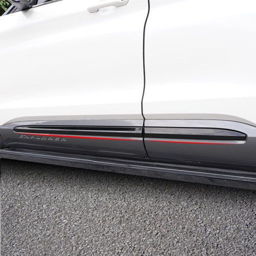 for Ford Explorer 2020-2022 ABS Black SIDE DOOR BODY MOLDING TRIM Accessories