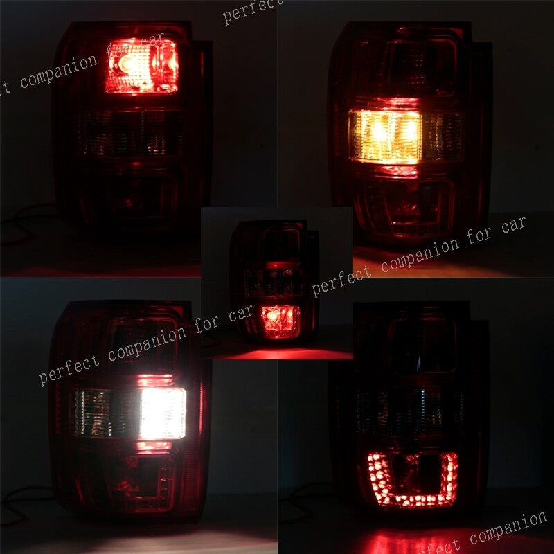 1. Dual rear taillights with brake lights and bulbs suitable for Mitsubishi Pajero Montero 1989 - 1999