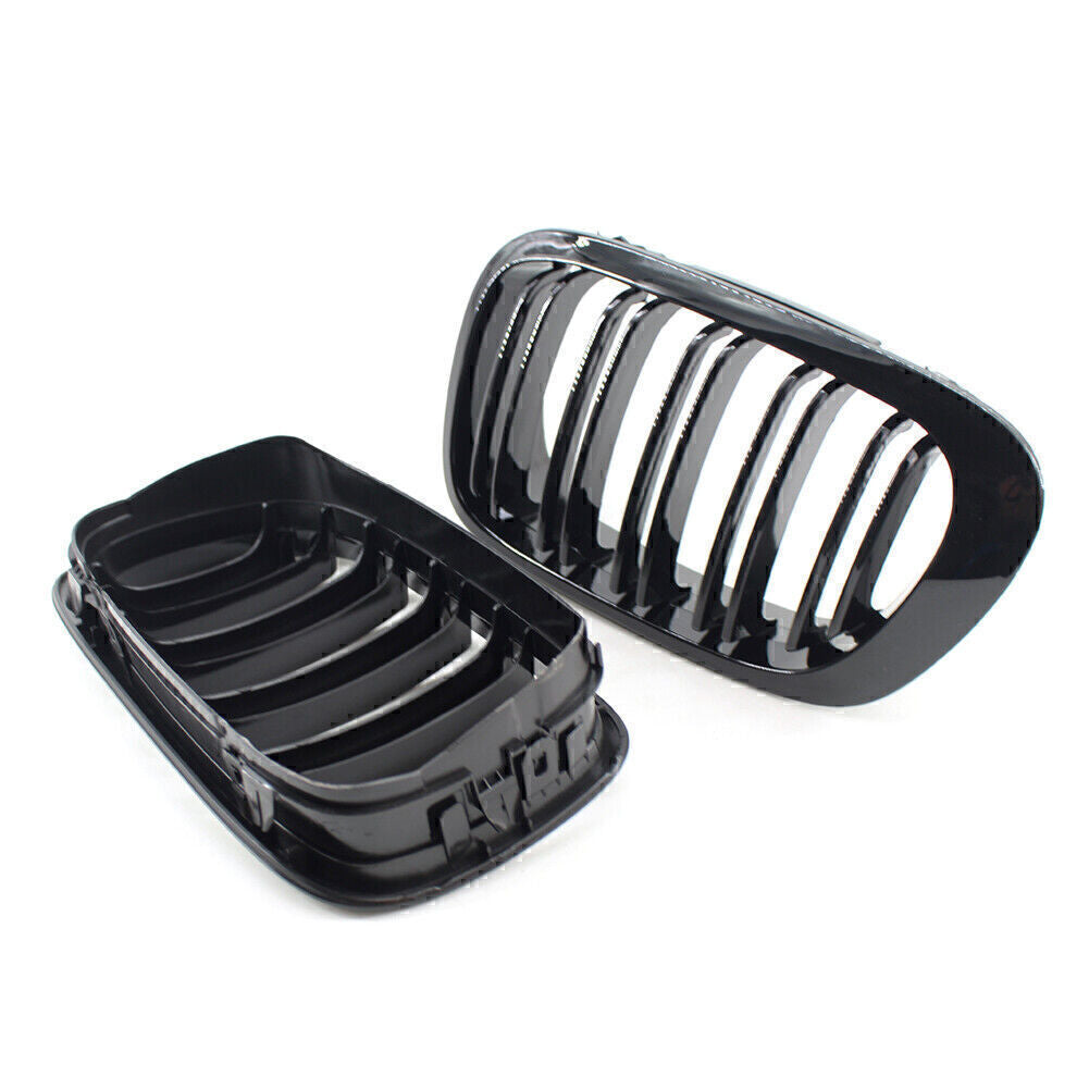 2 x Front Kidney Bumper Grille Fit for BMW 3 Series E46 Coupe/Cabrio M3 Coupe