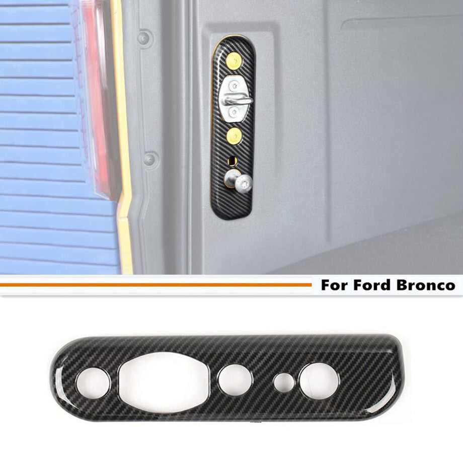 Carbon fiber tailgate and trunk lid cover trim for 2021-2024 for Ford for Mustang accessories.