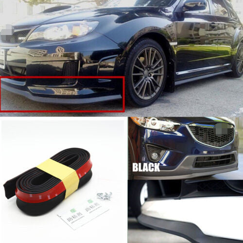 2.5-meter universal rubber front bumper lip separator for car body side boiler protection.