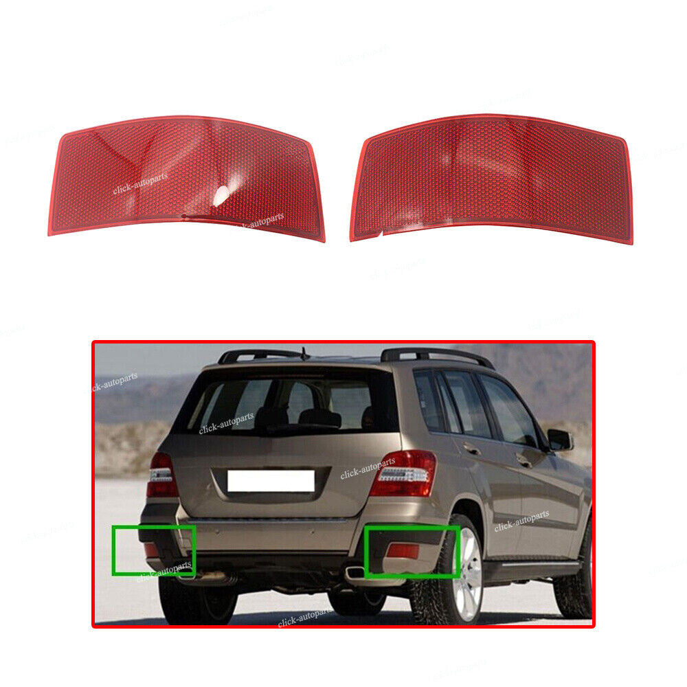 Pair For 10-15 for Benz GLK-Class Rear RightLeft Side Bumper Cover Reflector