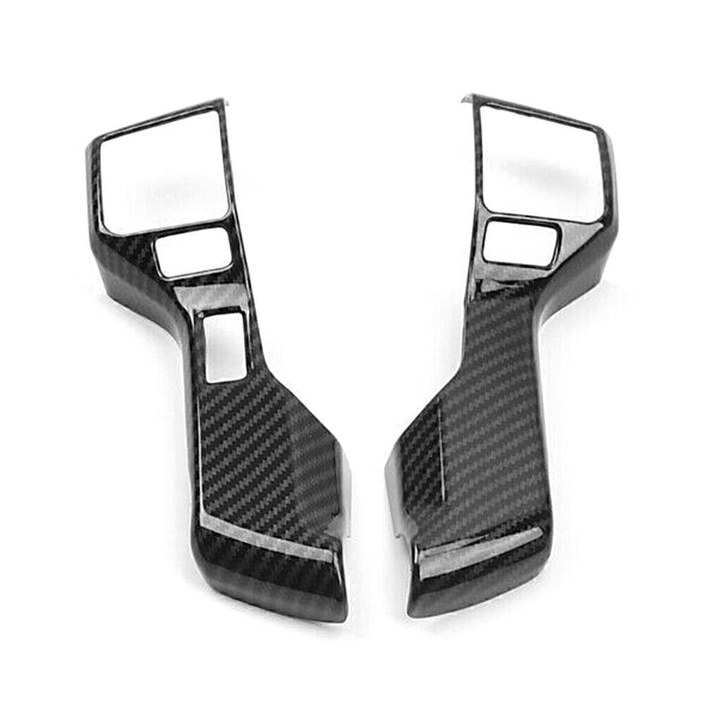 Carbon Fiber ABS Interior Steering Wheel Cover Trim Fit 2014-2020 for TOYOTA TUNDRA