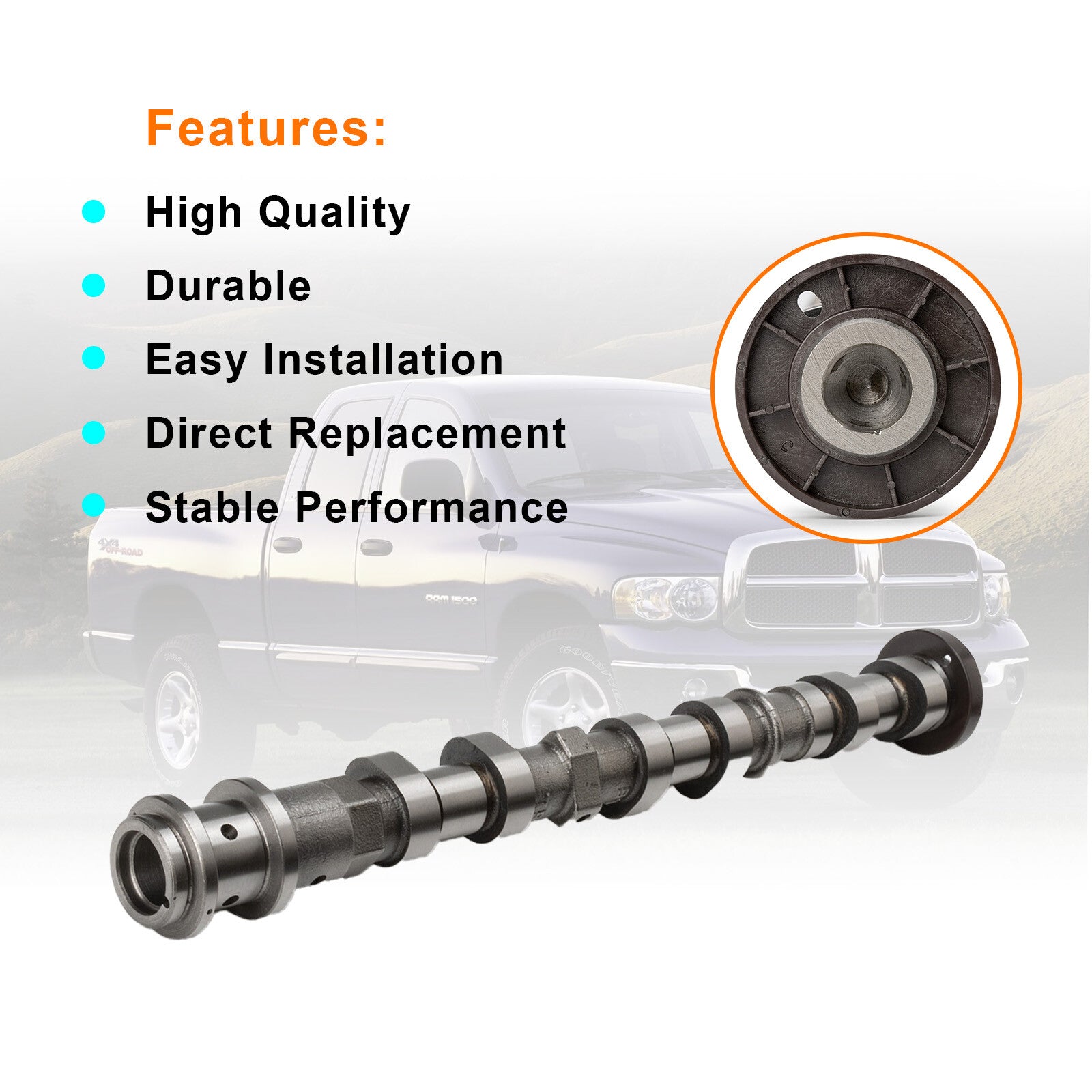 5184377AE Left Side Exhaust Camshaft for CHRYSLER for DODGE for CHALLENGER for JEEP for RAM New