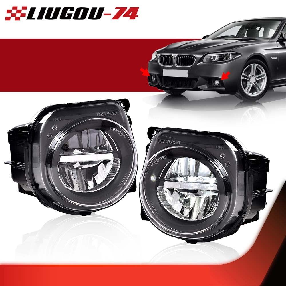 Suitable for 2014-2017 for BMW 5 Series F10 F07 LCI CT GT, new front LED fog lights.