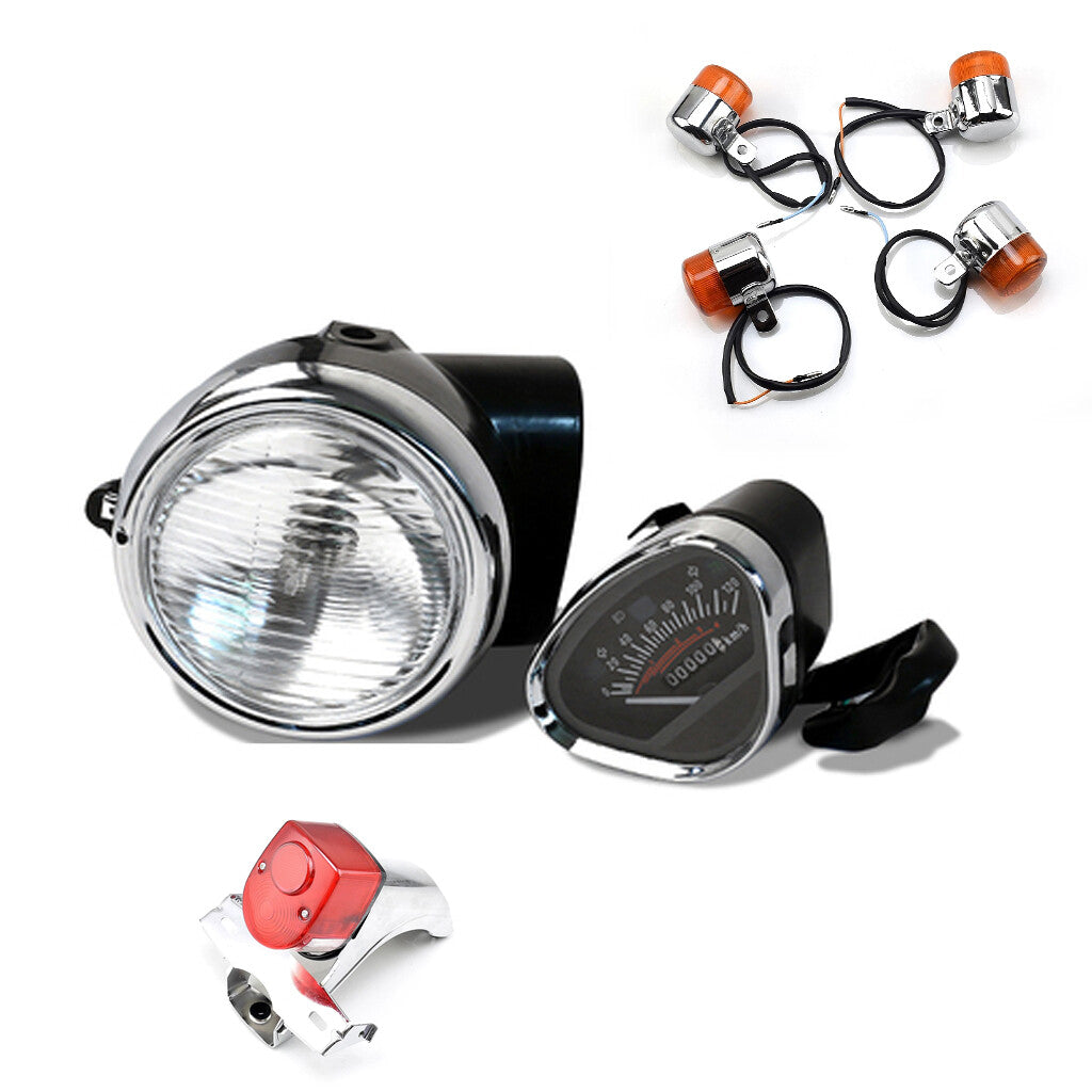 for Honda CL90 CD50 CT70 SL90 CS90 DAX Headlight Lamp Speedometer Turn taillight