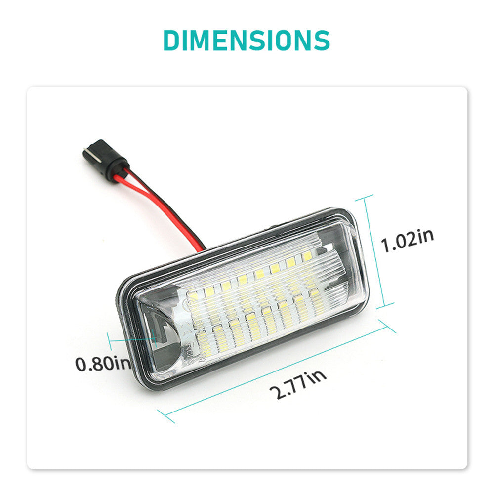 for Subaru WRX WRX STI Wagon 2011-2014 Rear LED Number License Plate Light Lamps