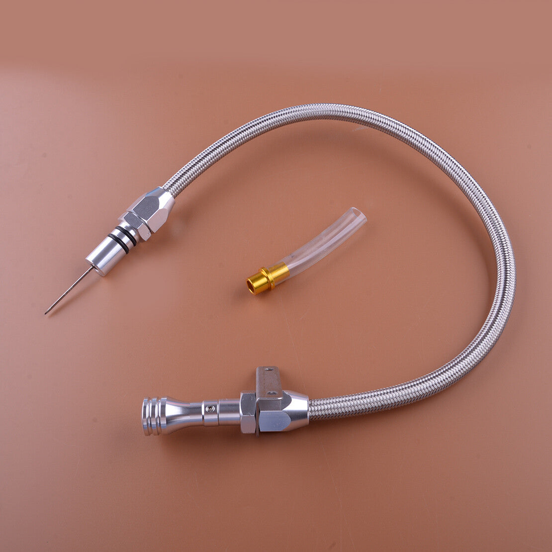 4L80E Stainless Flexible Transmission Dipstick Firewall Fit for GM for Chevy Use