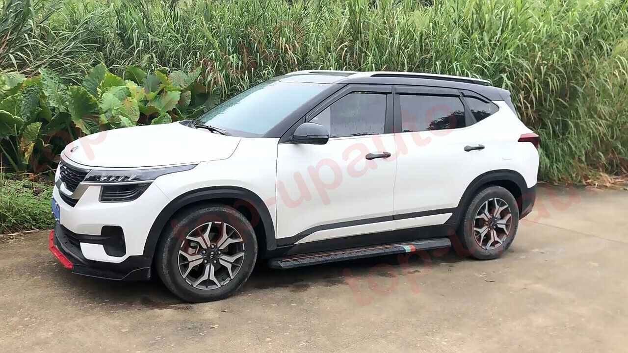 6PC for Kia Seltos 2020-2024 Black Window Wind Visors Rain Guard Vent Deflectors