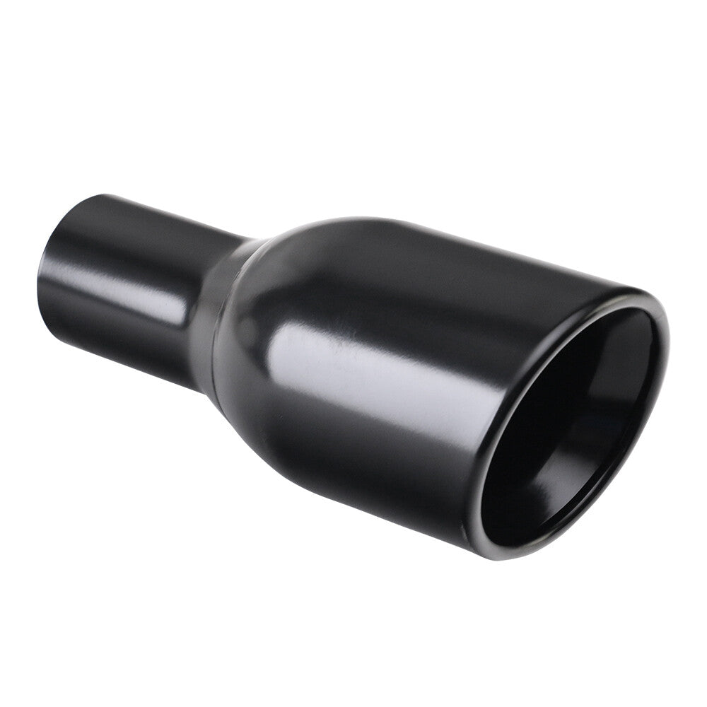 1x Universal 60mm ID 4 OD Exhaust End Tip Muffler End Tip 240mm Mesh Tip Black