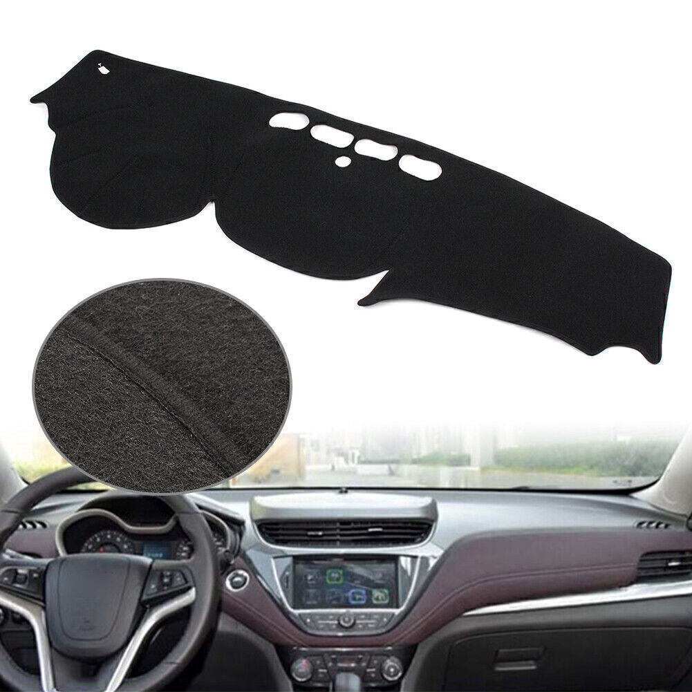 Dash Mat Dashboard Cover Dashmat Polyester for Chevrolet Malibu 2016-2017 Black
