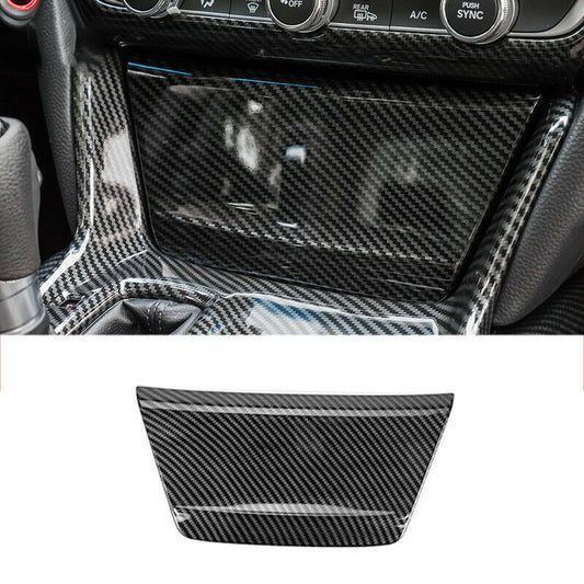 for Honda Accord 2018-2022 Carbon Fiber ABS Console Cigarette Lighter Panel Trim