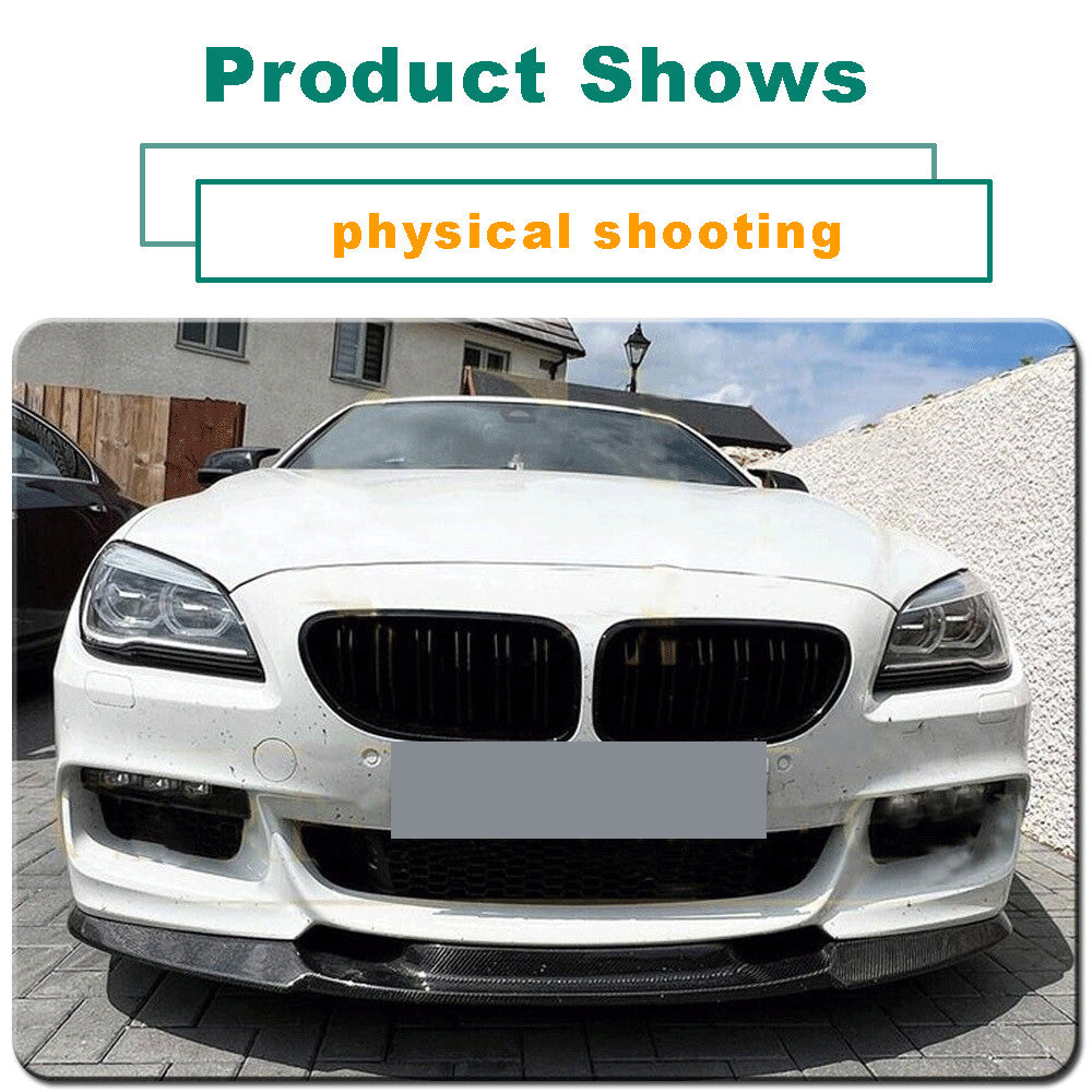 Carbon Fiber Front Bumper Lip Spoiler for BMW F06 F12 F13 650i M Sport 2012-2019