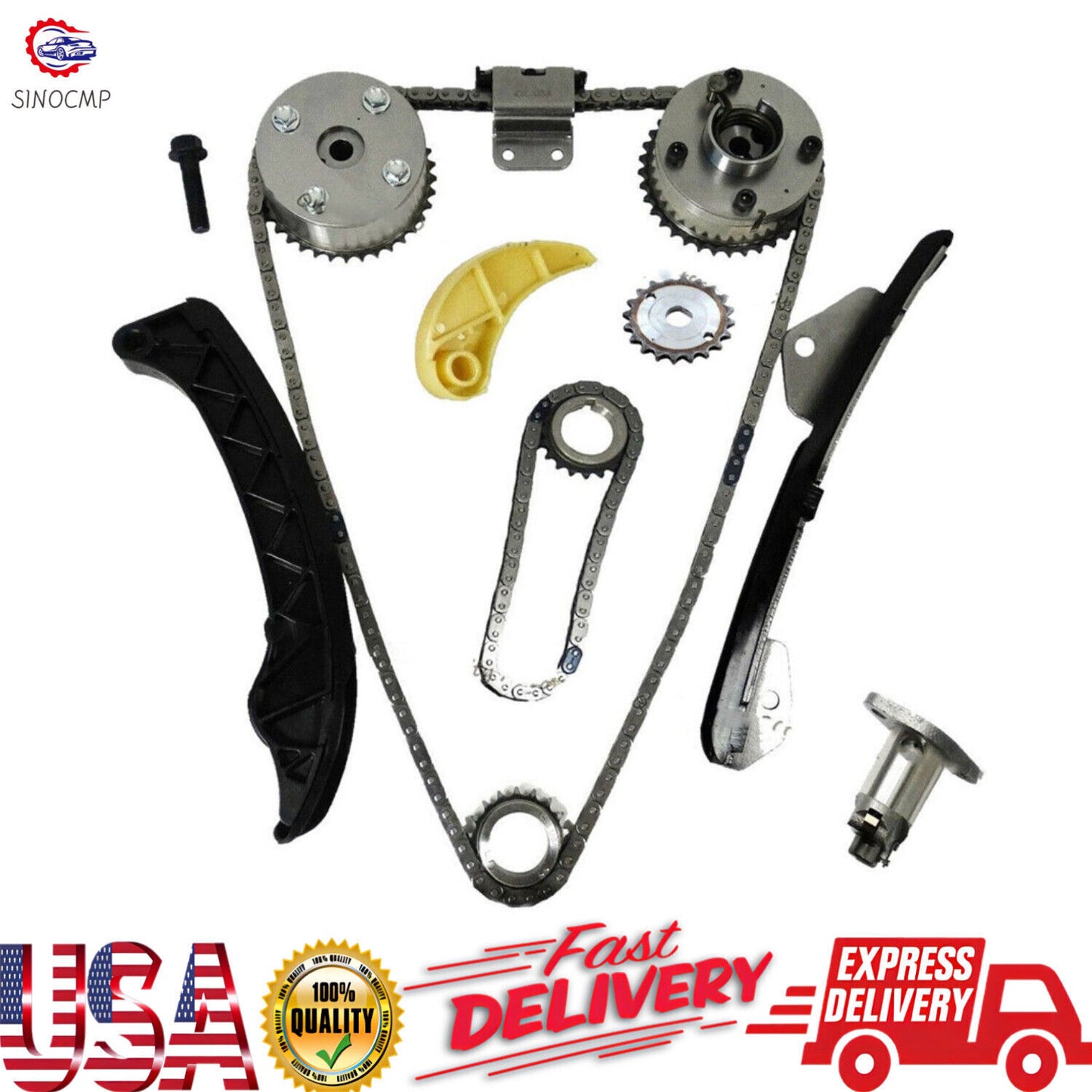 Timing Chain Kit  Camshaft Adjuster for TOYOTA for COROLLA MATRIX PRIUS 1ZR 2ZR 1.8