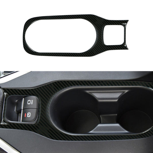 Carbon Fiber Water Cup holder Frame Cover Trim for Toyota for Corolla 2014-2018