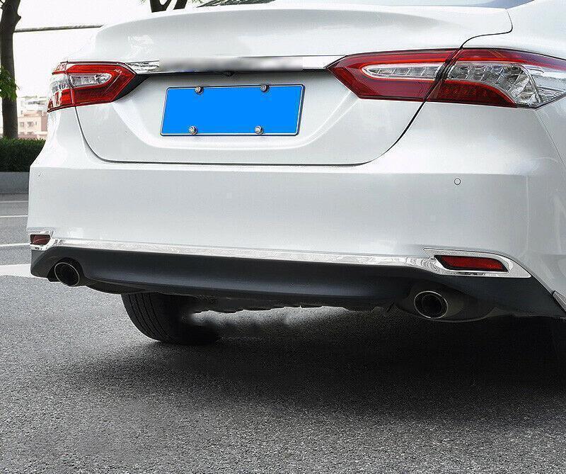 for Toyota for Camry 2018-23 Silver Rear Bumper Moulding Cover protector Trim Guard