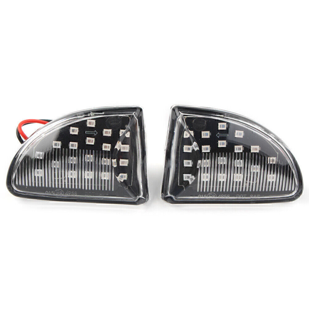 Amber LED Sequential Dynamic Clear Side Marker Light Fit for Smart Fortwo W451 Coupe
