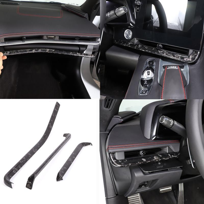 Forging Carbon Fiber for Corvette C8 Z51 20-2023 Central Console Dashboard Trim