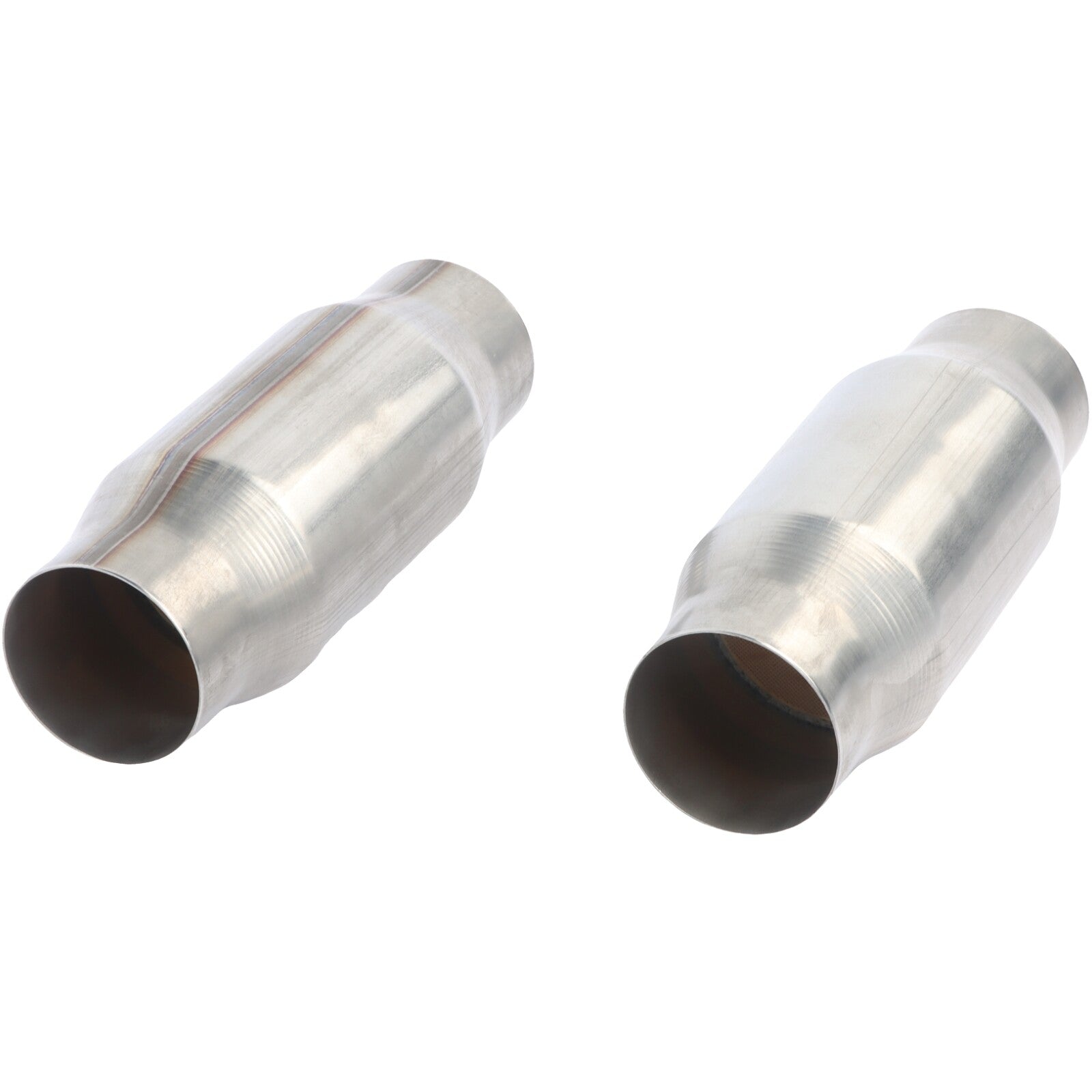 2x 3 inch Universal Catalytic Converter Stainless Steel Weld-On EPA OBDII