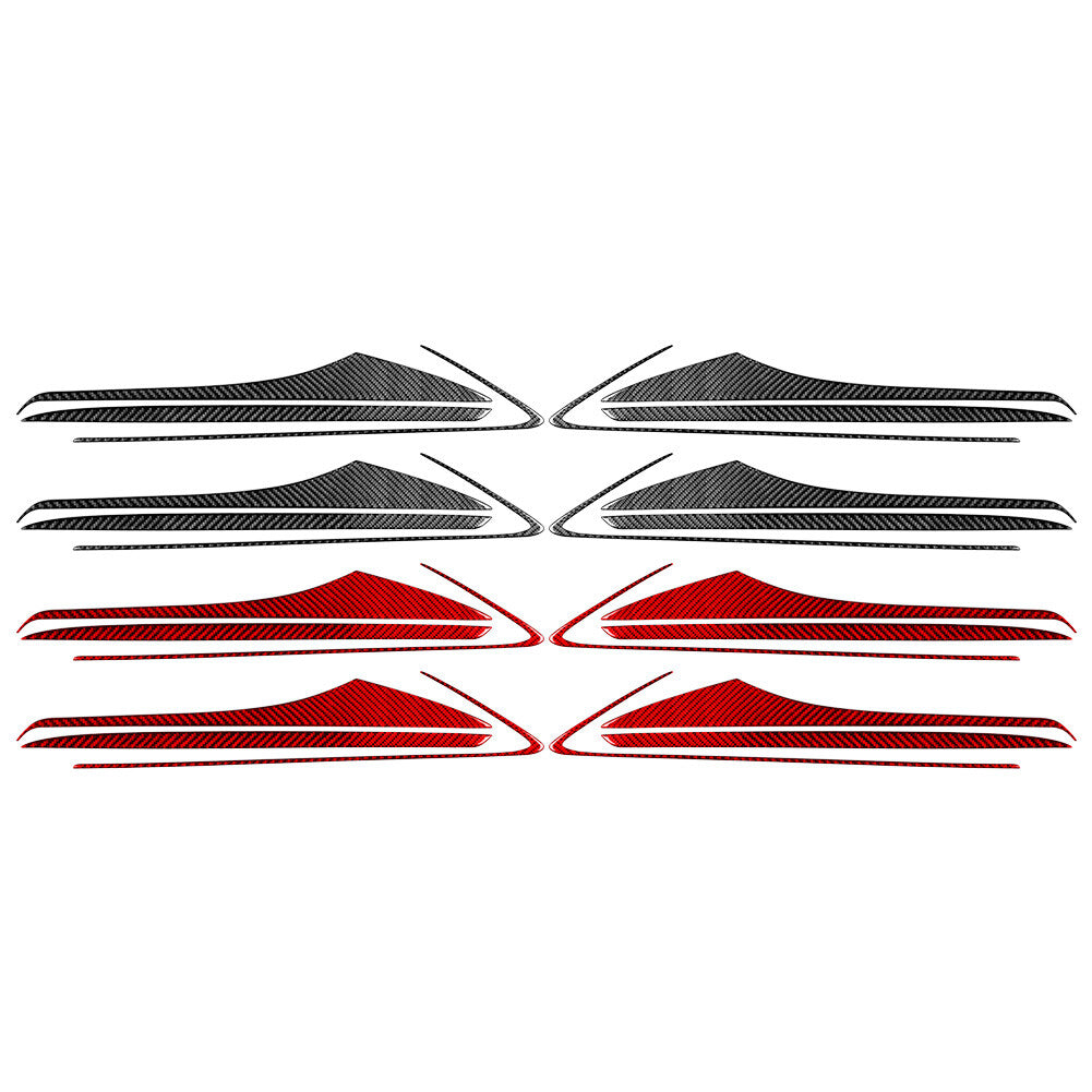 12Pcs Carbon Fiber Interior Door Panel Trim for Infiniti JX35 QX60 2013-2016