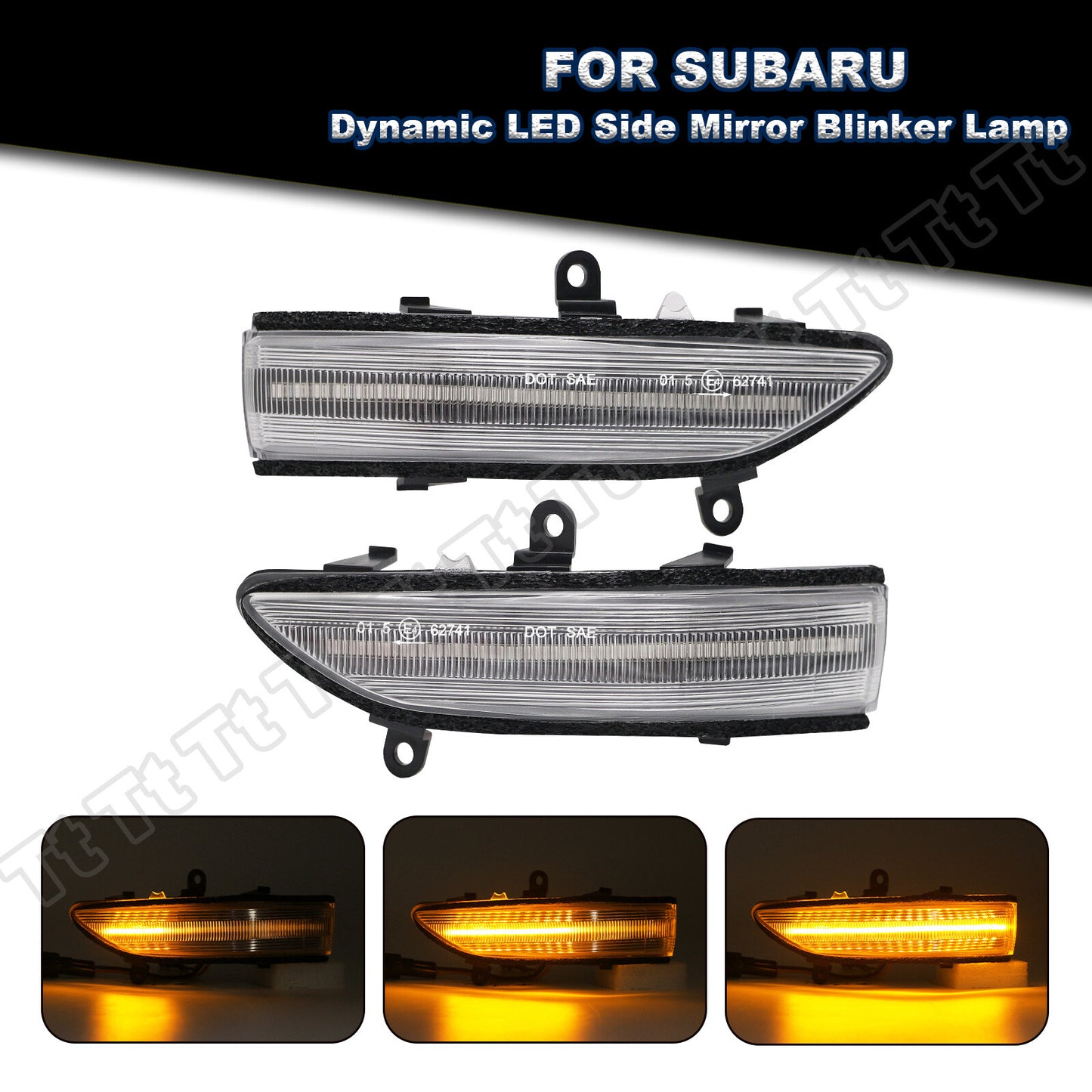 Sequential LED side mirror turn signals for Subaru Impreza WRX STI Forester