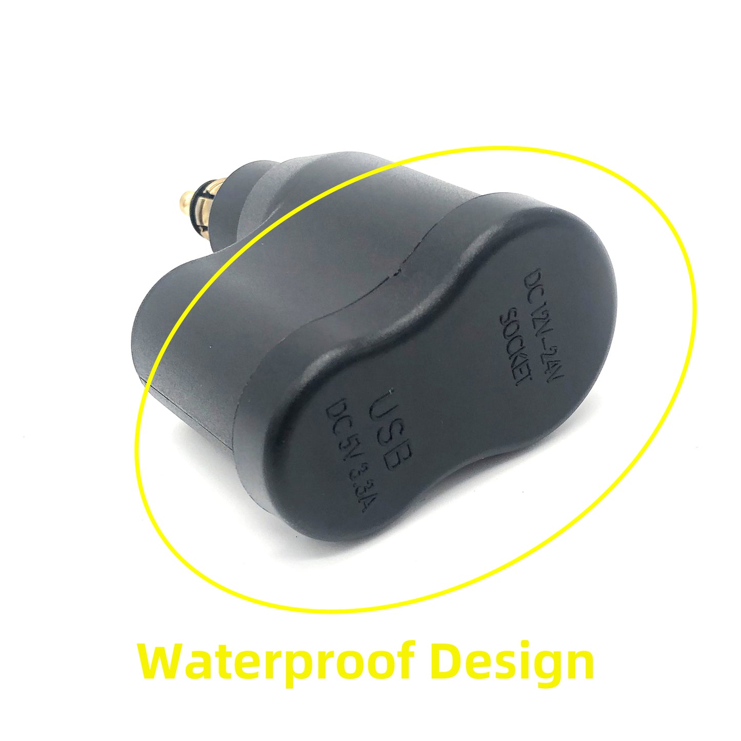Motorcycle for BMW Din Plug Dual USB DIN Lighter Charger Waterproof Socket
