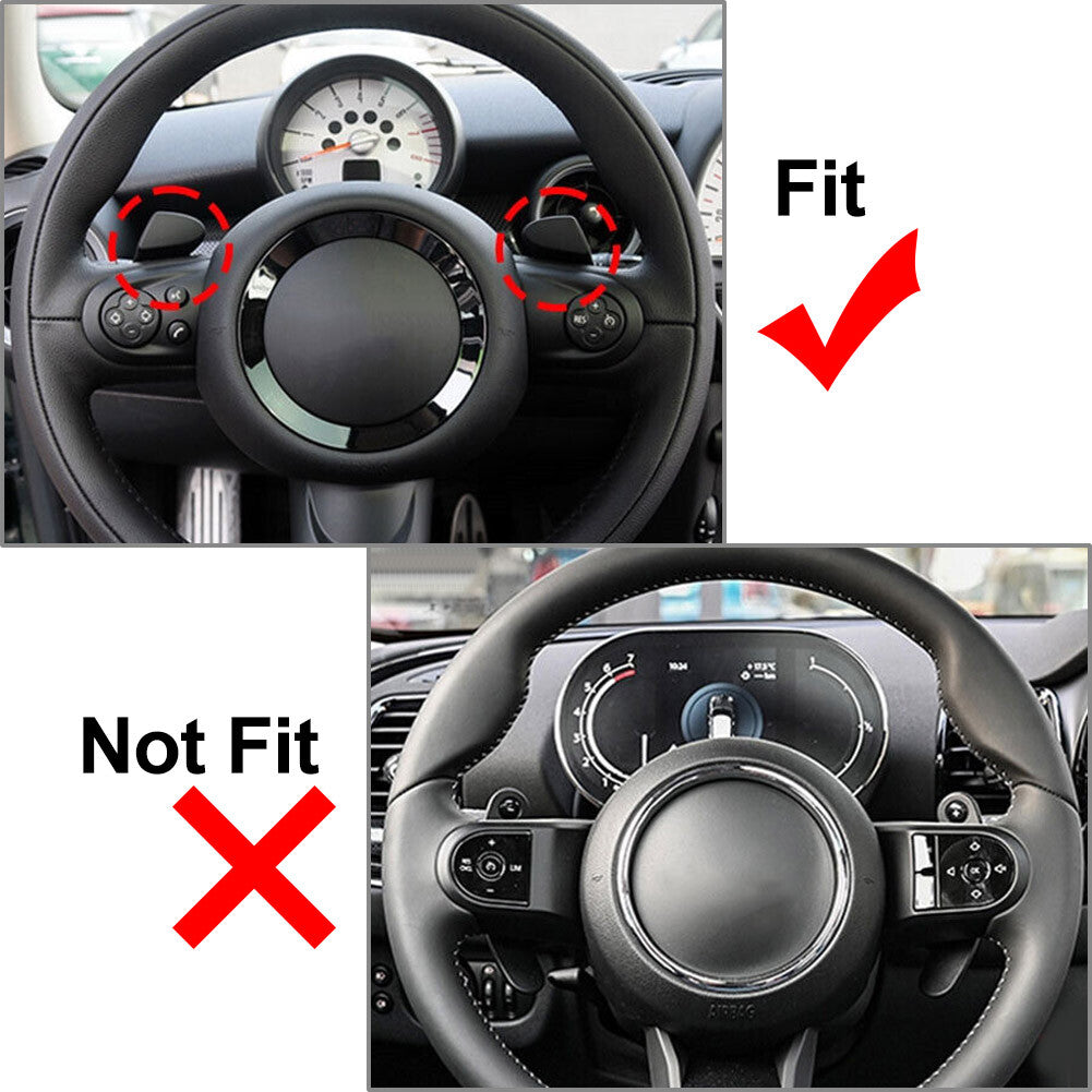 Fit for Mini R55 R56 R57 R58 R59 R60 R61 Carbon Fiber Steering Wheel Shift Paddle