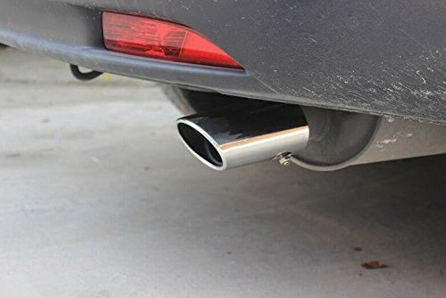 Car Exhaust Pipe Tail Muffler Tip Chrome Stainless Steel Round Accessories