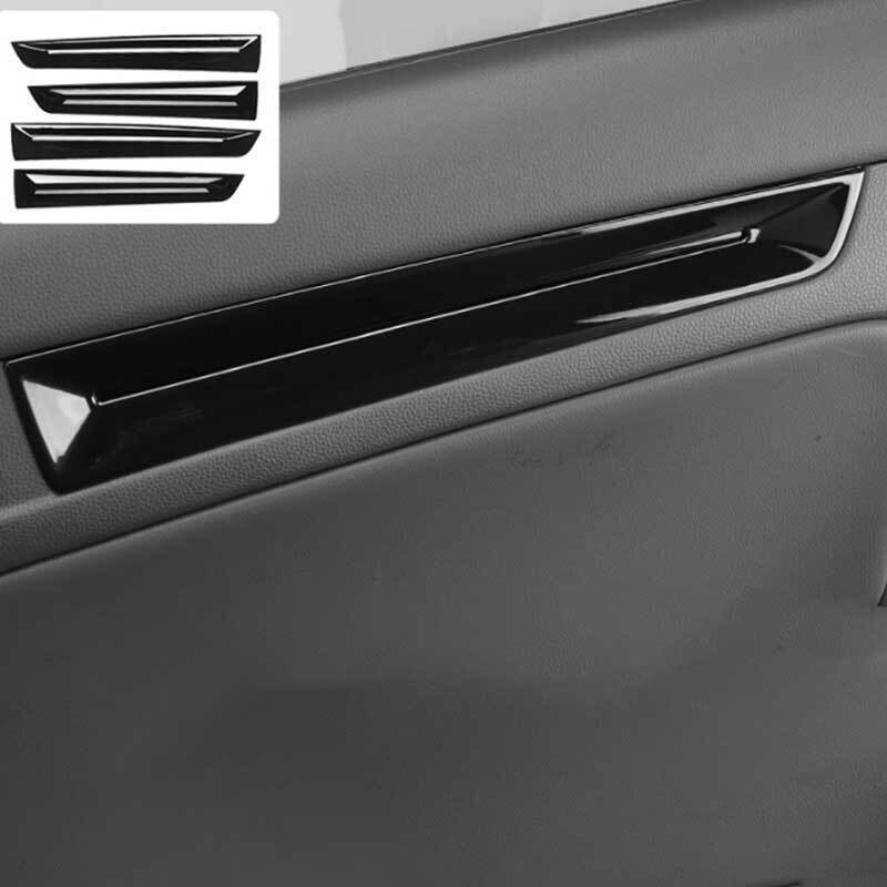 for Honda for Civic EX 2022-2023 Gloss Black Inner Door Panel Strip Cover Trims 4Pc