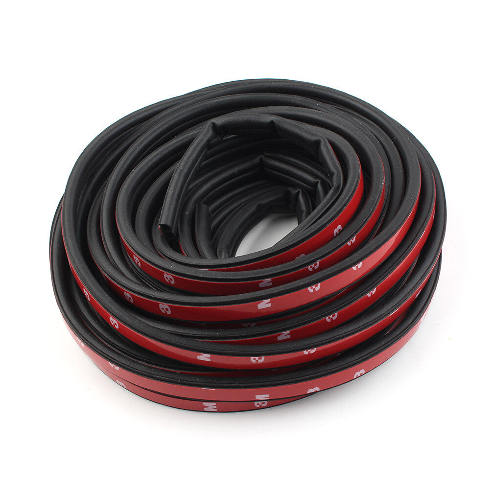 33FT B-Shape Trim Rubber Strip Universal Door Edge Seal Hollow Weather-strip