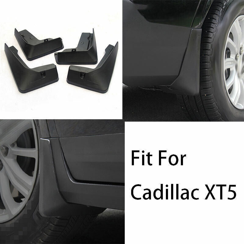 Fit for Cadillac XT5 2017-19 ABS Black Look Splash Guards Mud Flaps Mudguard 4X