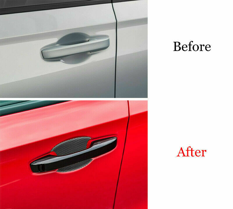 Carbon fiber outside door handle cover trims abs for Honda for Civic 11th 2022-2023