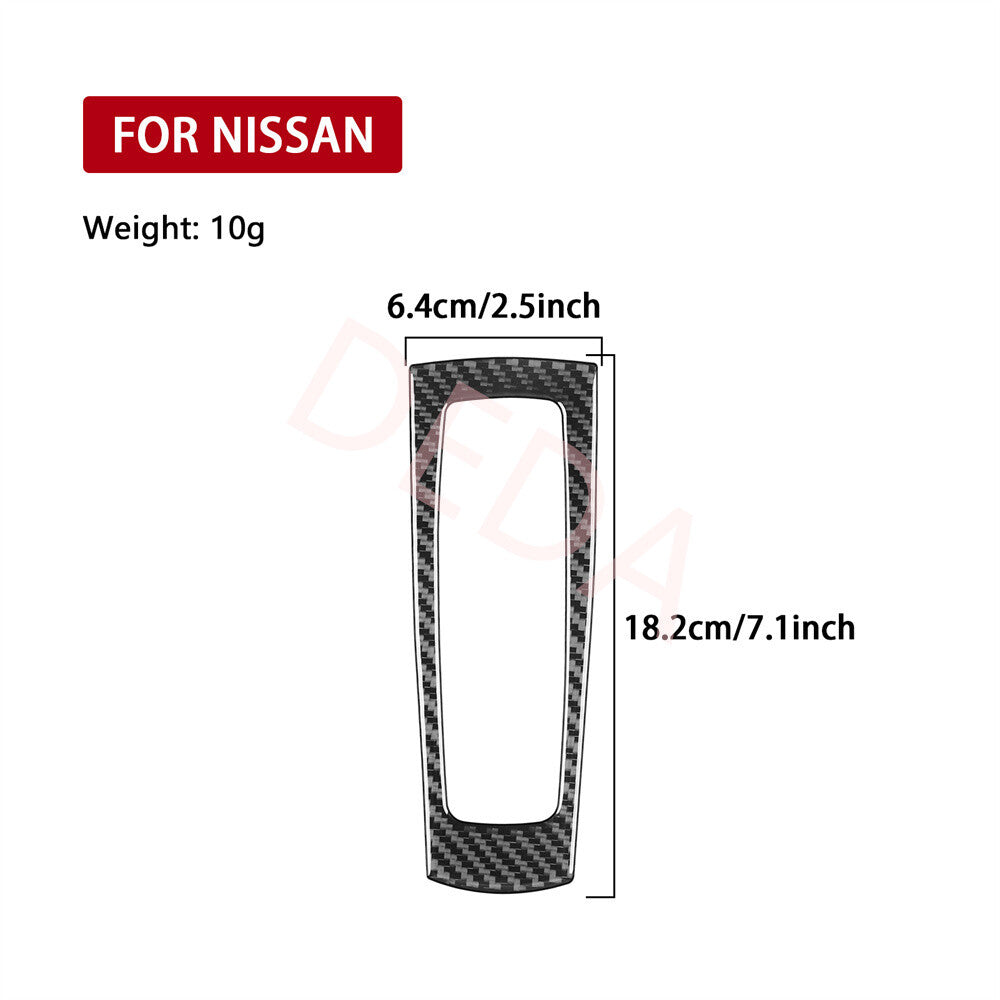 Carbon Fiber Central Control Gear Shift Box Trim for Nissan Altima Teana 2013-18