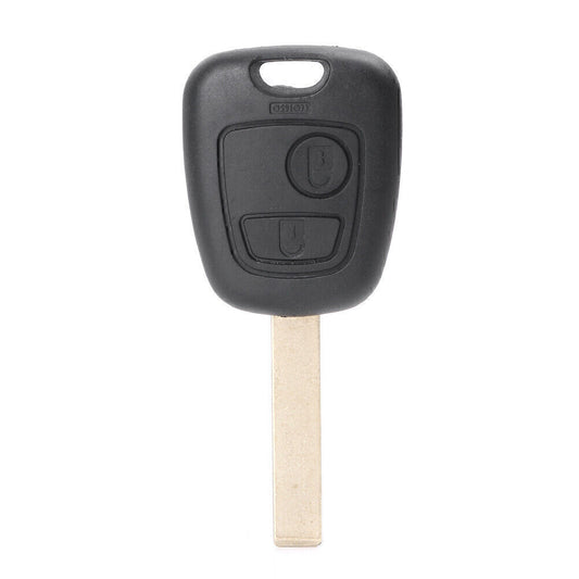 Flip Remote Key Case Shell Schl¨¹sselanh?nger 2 Taste f¨¹r for Peugeot 206 307 Schwarz