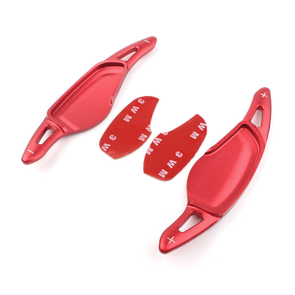 2X Alu Steering Wheel Paddle Shifter Extension for BMW 5 7 Series X3 X4 X5 Red
