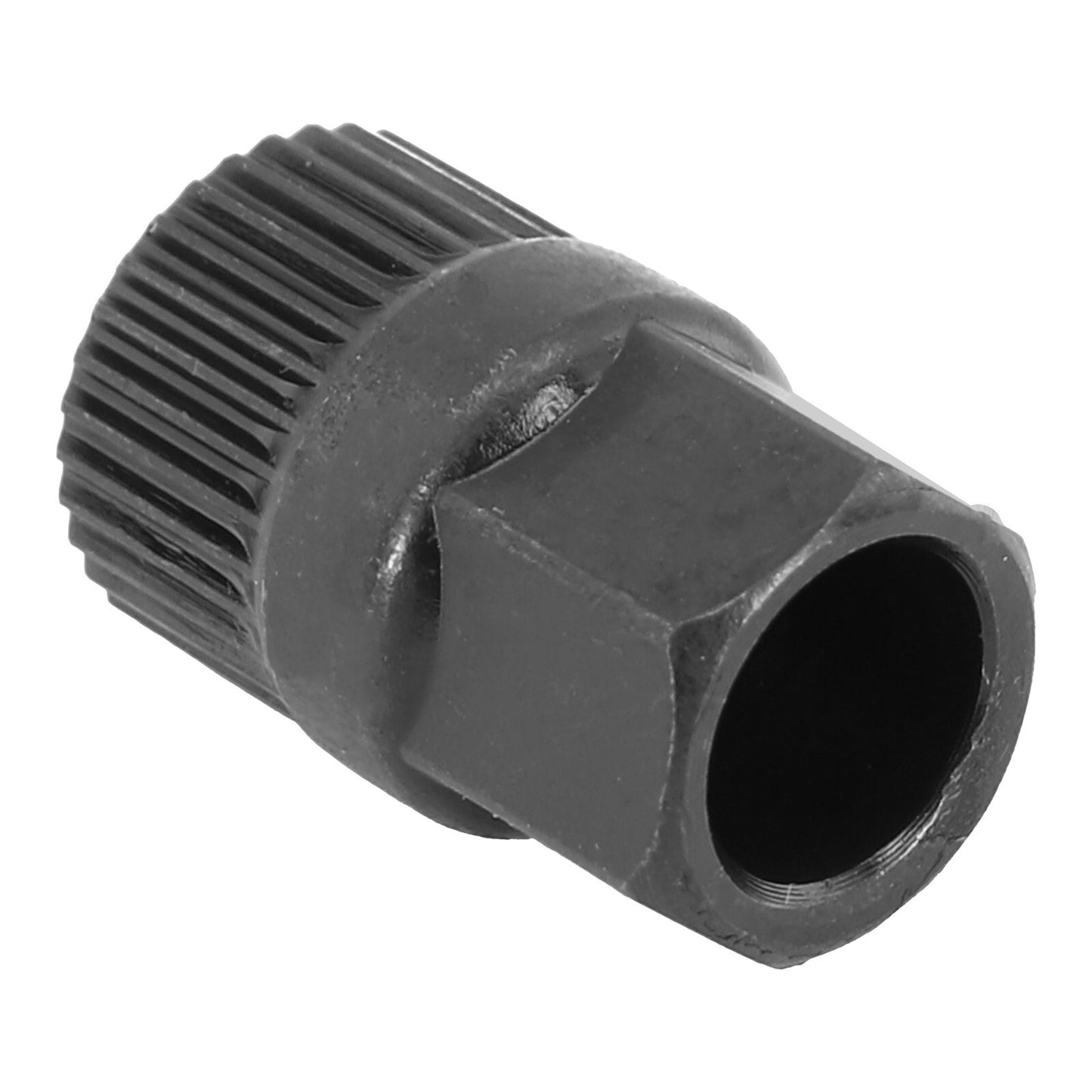 Generator pulley removal tool for replacing carbon brushes, suitable for V-belt pulleys.
