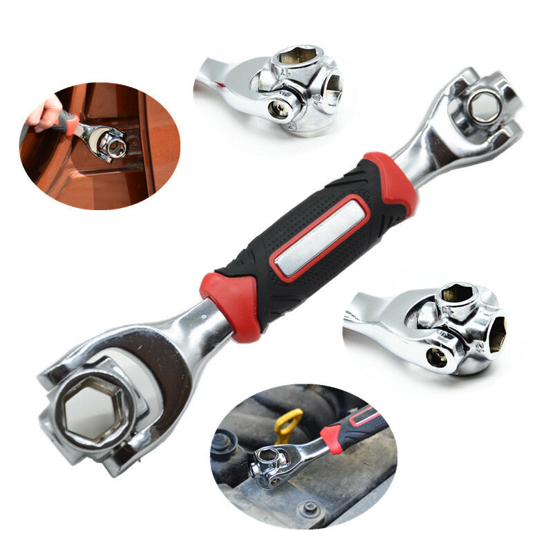 Car 8-21mm Socket Wrench Spanner Key Multi Hand Tools Hexagon Multifunction Kit