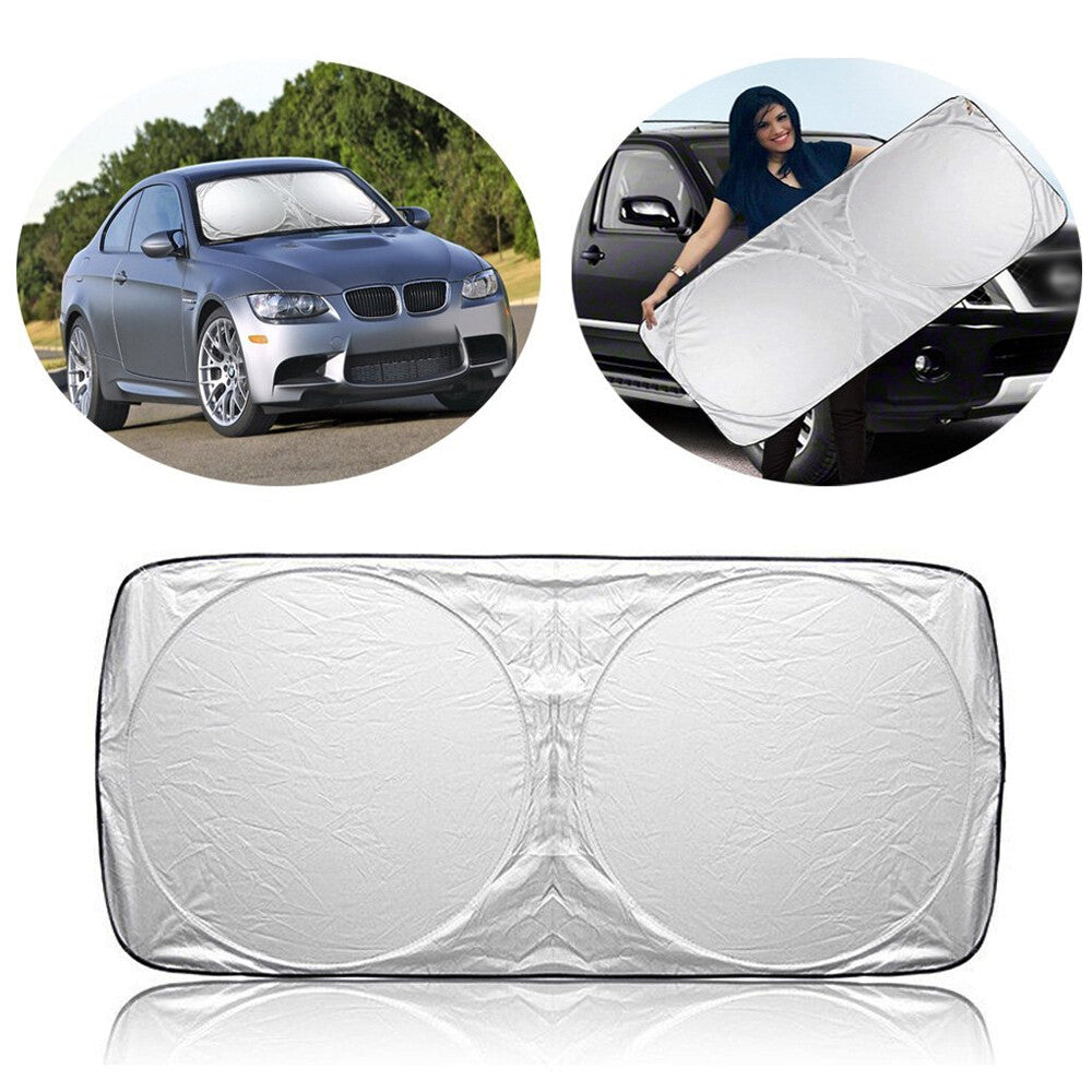 Car Sun Shade Front Rear Windshield Visor Auto UV Block Cover Protector Foldable
