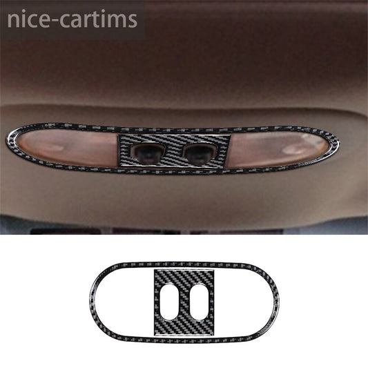 Carbon Fiber Car Roof Reading Light Lamp Panel Trim for Ford F-150 FX4 2004-2008