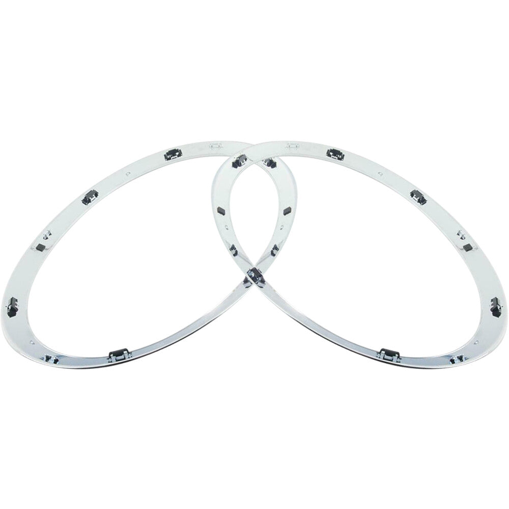 Left+Right Front Headlight Trim Strip for 2013-18 for Mini F55/F56/Cabrio F57 Chrome