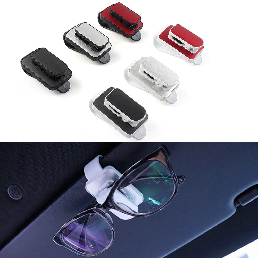 Car Auto Sun Visor Clip Holder For Reading Glasses Sunglasses Eyeglass Cards