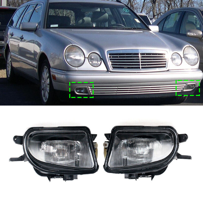 Front Fog Light for Mercedes-Benz W210 E200 E220 E240 E280 E300 New Pair