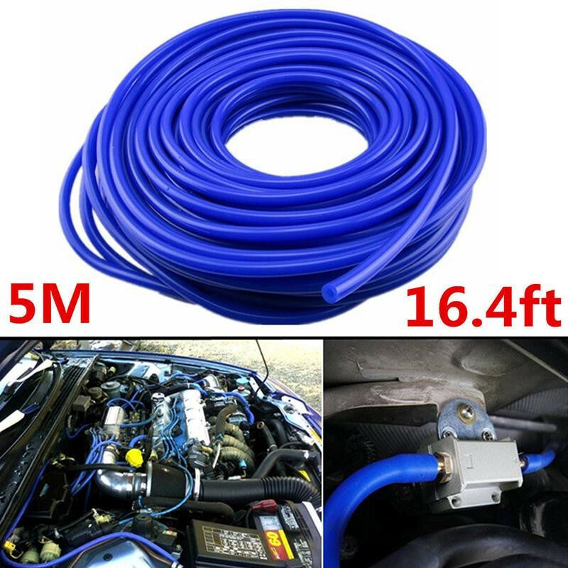 5M Car Silicone Vacuum Tube Coolant Hose Silicone Tubing Intercooler Pipe ID 4mm
